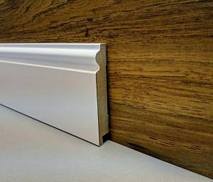 Плінтус МДФ Супер Профіль h 100 Білий  ПП16100 (2800х99х16мм) (8шт/уп 23,3кг) склад