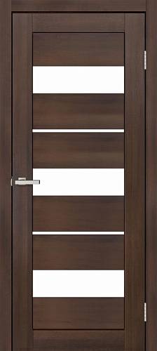 Дверь  Doors Smart С028 дуб бордо (800*2000) ПВХ, стекло сатин (Ск)