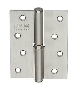 Петля Linde  H - 100 L SN (100*75*2,5мм) левая матовый никель (1 петля в уп)