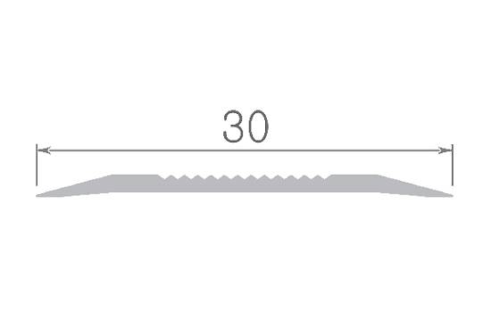 О-300-06 Порог Омис (29,7мм) стыковочный рифленый вишня (1800мм)