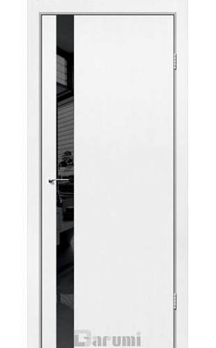 Дверь межкомнатная Darumi Plato Line PTL-04Белый мат (800*2000) черная кромка глухое