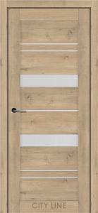 Дверне полотно DELTA City Line (800 х 2000, Дуб Монако, Сатин білий)