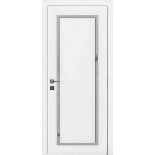 Дверь Родос Porto 2 RAL 7042 (800*2000) окрашенная, стекло двухсторонний сатин