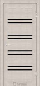 Дверь межкомнатная Darumi Mary Дуб мембау (800*2000) стекло черное