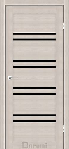Дверь межкомнатная Darumi Mary Дуб мембау (800*2000) стекло черное