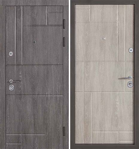 Двері Вхідні Булат В-606 мод.166 Дуб Шато/Дуб Шале Сивий (Кале) 850 ліві СДн