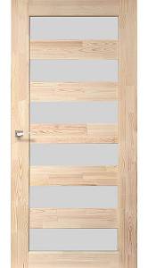 Двери Korfad сосна без обработки SD-02 стекло сатин 800х2000