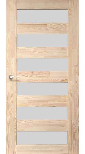 Двери Korfad сосна без обработки SD-02 стекло сатин 800х2000