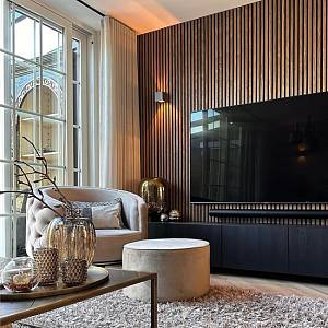 Панель Акустична Рейкова ТМ Marbet Woodline (2700*300*17мм) Дуб темний (0,81 шт)