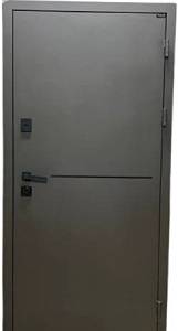 Двері вхідні Портала Стрит Термо Aluma 3 Metalic brown + Генуя Спил ячмінний 950*2040 права