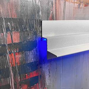 Алюмінієвий профіль тіньового шва АПТШ 15 (25*15*3000) білий