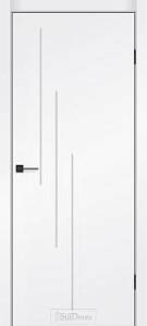 Дверне полотно SIMPLI - LOFT 05 800 х 2000, Білий супермат/SIMPLI - LOFT 07 (РР), Чорна матова кром