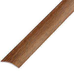П-4(202)-17 Порог Омис (20*3мм) стыковочный гладкий орех лесной (1800мм)