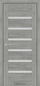 Дверне полотно FIORANO 800 х 2000, Дуб Платина, Сатин білий