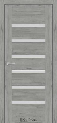 Дверне полотно FIORANO 800 х 2000, Дуб Платина, Сатин білий