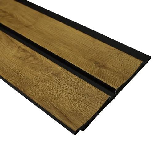 Панель стеновая полимерная Клевер  12812N - 122 натуральне дерево (128*12*2900мм) (20 шт/уп)