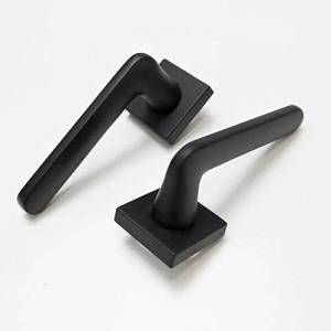 Ручка Trion на квадратной розете Corsa 49 AL-AL Black