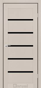 Дверь межкомнатная Darumi Tina Димчастий краст (600*2000) стекло черное