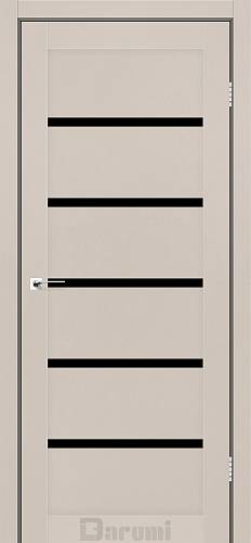 Дверь межкомнатная Darumi Tina Димчастий краст (600*2000) стекло черное