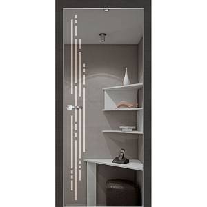 Двері міжкімнатні Phoenix модель Eclissi (60,70,80,90) дзеркало графіт