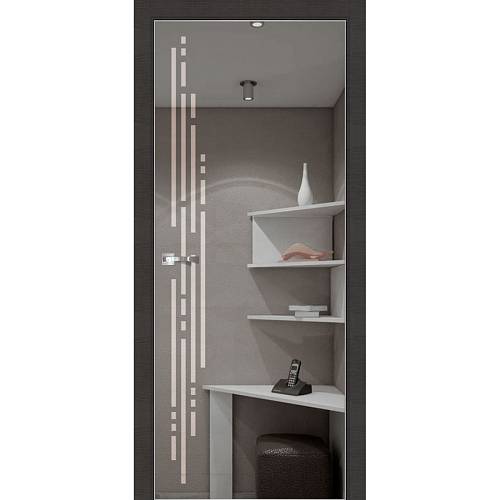 Двері міжкімнатні Phoenix модель Eclissi (60,70,80,90) дзеркало графіт
