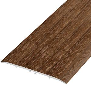 П-21-16 Порог Омис (80мм) стыковочный потай каштан (1800мм)
