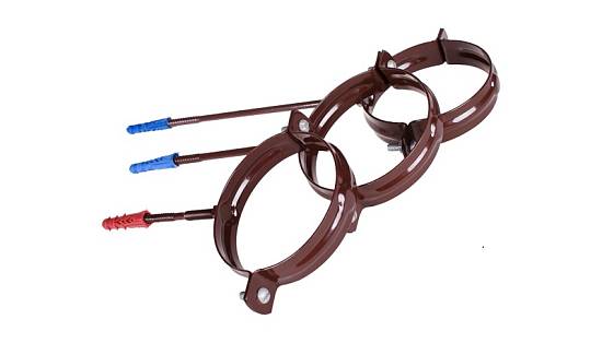 Тримач труби Profil L160 (019 B) коричневий сталевий Д 100 (50 шт.)