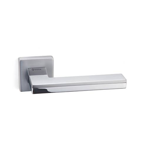 Дверна ручка SYSTEM Larissa RO11 CBM-CR/CBM Матовий Хром/Хром/Матовий Хром