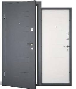 Двері вхідні Abwehr (Comfort )Adelina (490) 860/960х2050 (антрацит/білий)