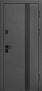 Двері вхідні Форт Нокс Крафт Термо Матовий сірий 7024+чорний/Білий +молдинг (950х2030 прав) вулиця