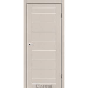 Дверь межкомнатная Darumi Leona Дымчатый краст (800*2000) стекло сатин белый