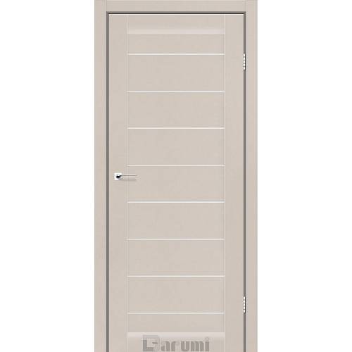 Дверь межкомнатная Darumi Leona Дымчатый краст (800*2000) стекло сатин белый