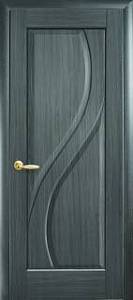 Дверне полотно Новий стиль Прима grey (600*2000) ПВХ DeLuxe глухая