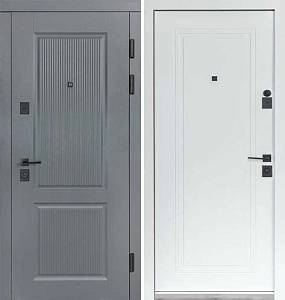 Двері Вхідні Булат  Термо Статус(квадро)Securemme мод 269/263 Хром/Білий матовий 850права СЧ