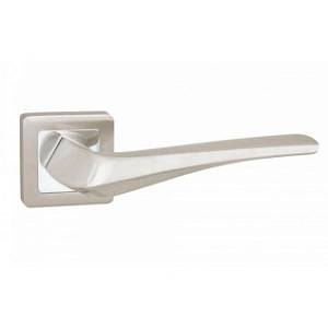 Дверная ручка Punto Meteor QR SN/СР-3 мат. никель/хром