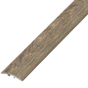 П-5(100)-24 Порог Омис (28,2*5,4мм) гладкий потай дуб капучино (1800мм)