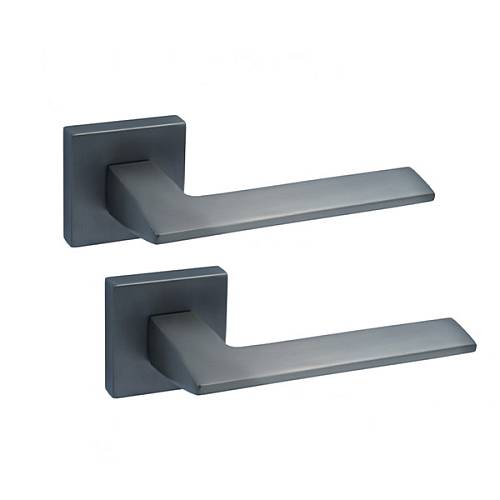 Ручка Trion на квадратной розете Greco 49 AL-AL MBN графит