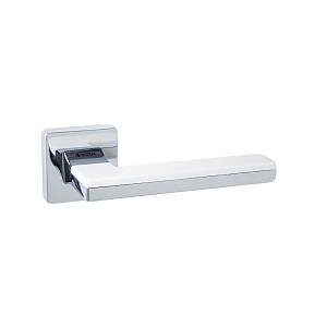 Дверная ручка SYSTEM Larissa RO11 CR-CR/AL7 Хром / Хром / Белые вставки