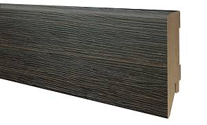 Плінтус ОМиС МДФ 100*19*2400 прямой на кляймер венге (4 шт-уп)