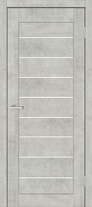 Дверь  Doors Lego 10 цемент/бетон (700*2000) ПВХ, стекло сатин (Ск)