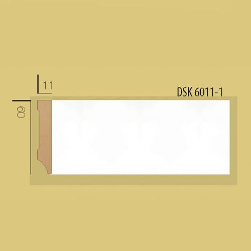 Плінтус Decolux DSK 6011 білий 60 * 11 * 2400мм (39шт/уп)