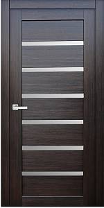 Двери  межкомнатные FDC (QD) модель RE44 800х2000 стекло сатин,орех макадамия