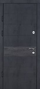 Двері Вхідні Булат К-61 мод 411 Cпил коньячный/ Білий спил (Securemme) 850 ліва