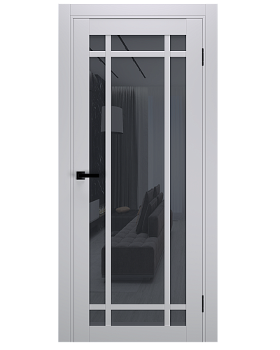 Дверь Терминус UKRAINIAN DOORS UD-16 (600*2000мм) Білий мат ПВХ, скло сатин