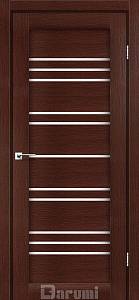 Дверь межкомнатная Darumi Versal Венге панга (800*2000) стекло сатин белый