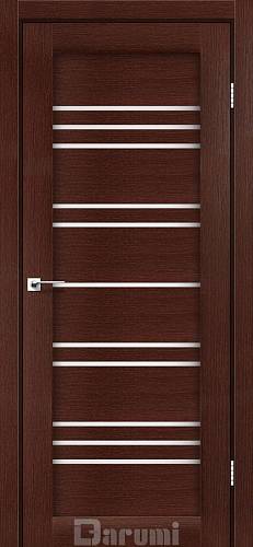 Дверь межкомнатная Darumi Versal Венге панга (800*2000) стекло сатин белый
