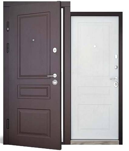 Двері вхідні Abwehr (Megapolis)Rubina (508/519) 860/960х2050 (венге темний/рустик авиньон)