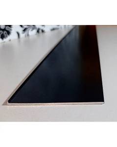 Плінтус алюмінієвий прихованого монтажу Best Deal Чорний 9/60 (2,5м)