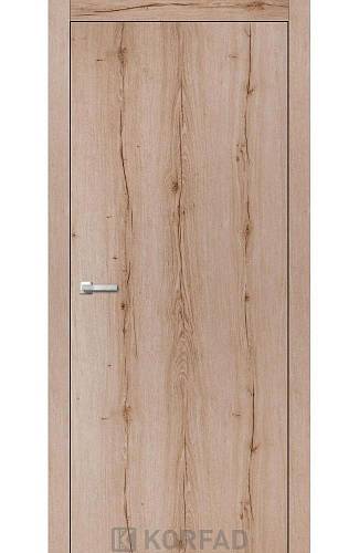 Двери Korfad Wood Plato WP-01 800x2000 Дуб Тобакко/Дуб Нордик (Витрина)