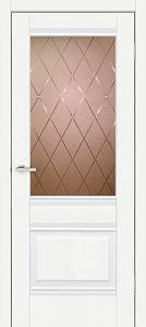 Дверь  Doors Smart С070 дуб меренго (800*2000) ПВХ, стекло бронза (Ск)